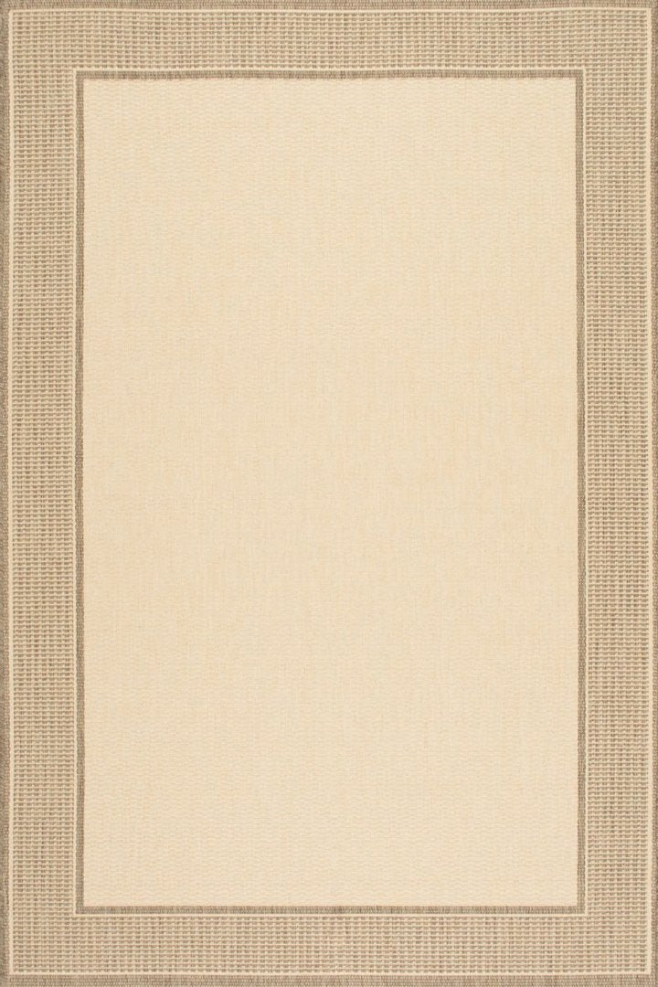 Sisalo Border Flatweave Rug - 101 Natural