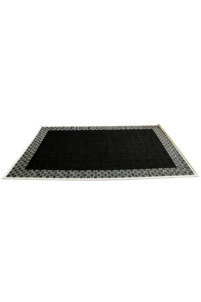 Sisalo Border Flatweave Rug - 169 Black