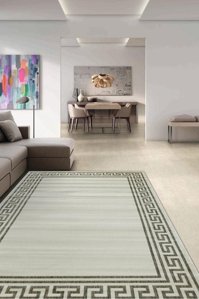 Sisalo Border Flatweave Rug - 172 Grey