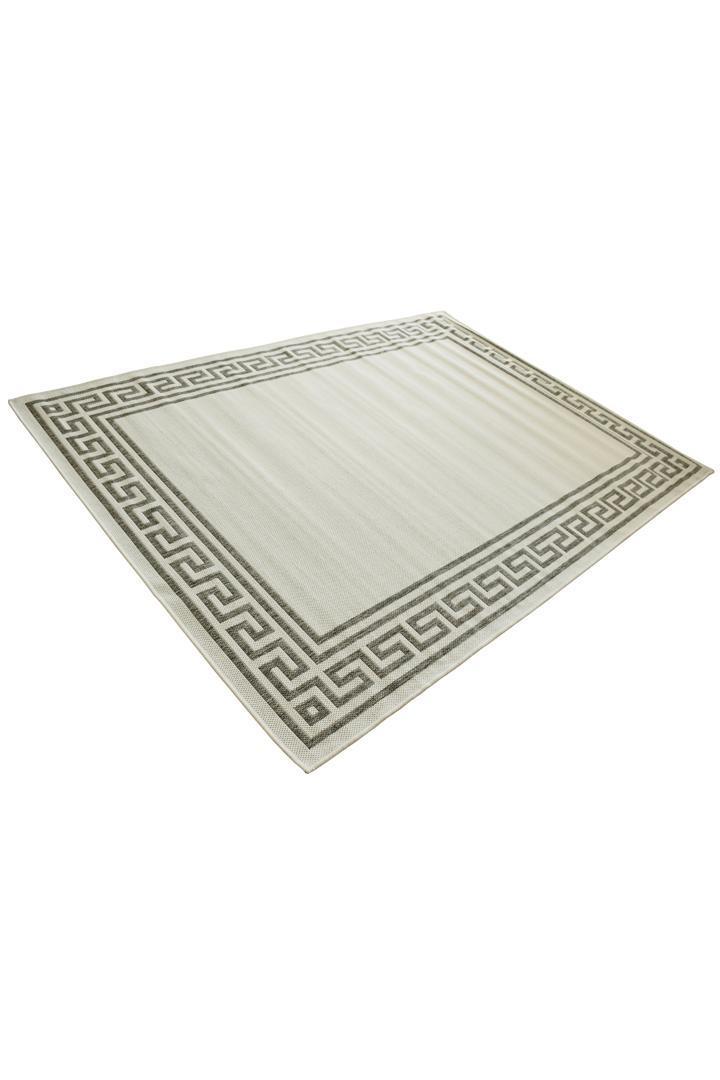 Sisalo Border Flatweave Rug - 172 Grey