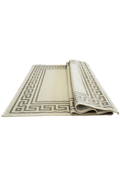 Sisalo Border Flatweave Rug - 172 Grey