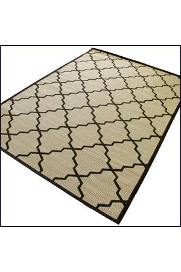 Sisalo Trellis Flatweave Rug - 104 Beige