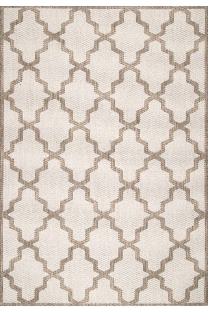 Sisalo Trellis Flatweave Rug - 105  Beige