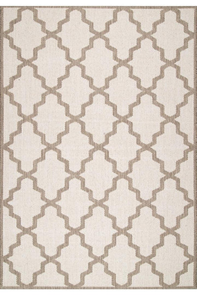 Sisalo Trellis Flatweave Rug - 105  Beige