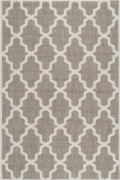 Sisalo Trellis Flatweave Rug - 106 Brown