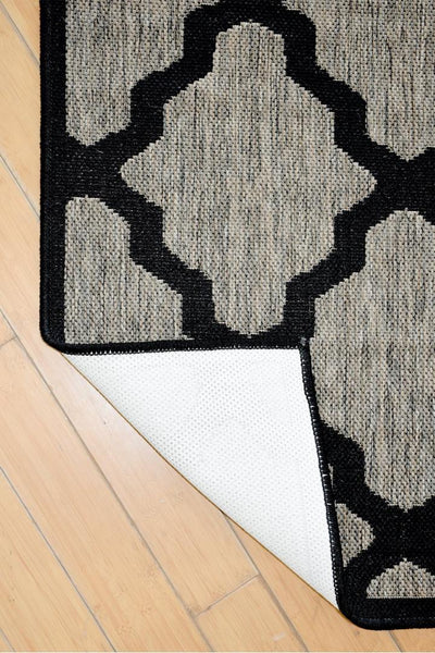 Sisalo Trellis Flatweave Rug - 109 Grey