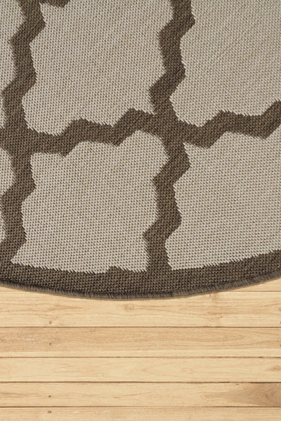 Sisalo Trellis Flatweave Rug - 105  Beige