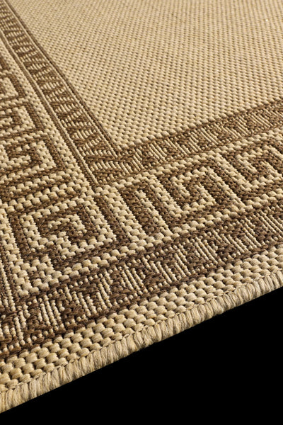 Sisalo Border Flatweave Rug - 177 Natural