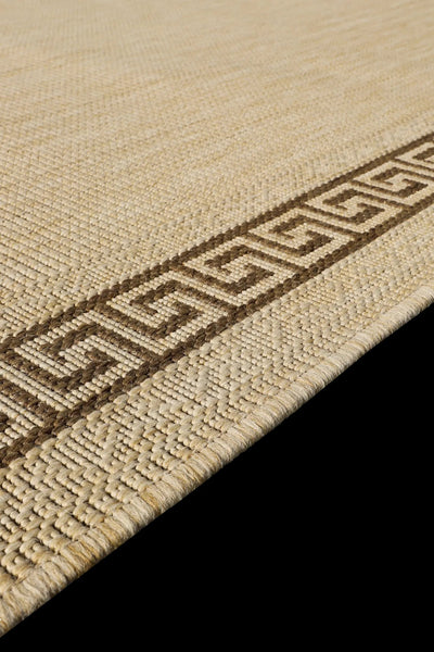 Sisalo Border Flatweave Rug - 123 Natural