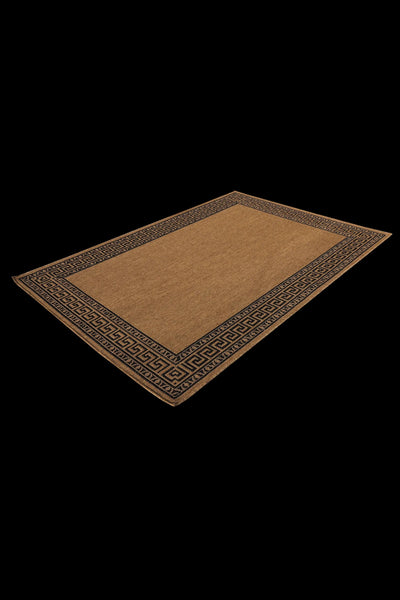 Sisalo Border Flatweave Rug - 175 Brown