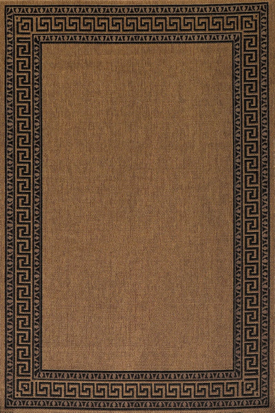 Sisalo Border Flatweave Rug - 175 Brown