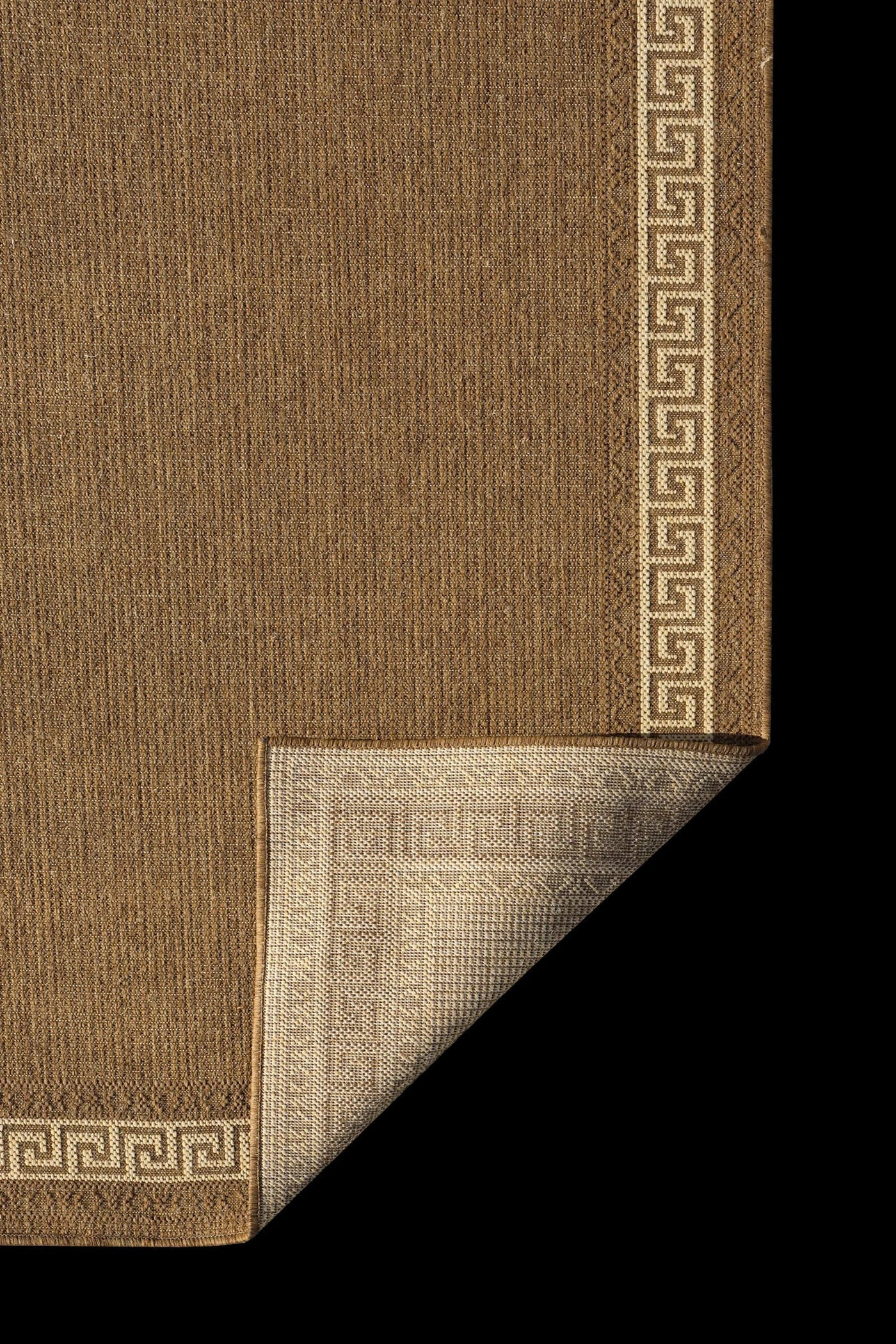 Sisalo Border Flatweave Rug - 125 Brown