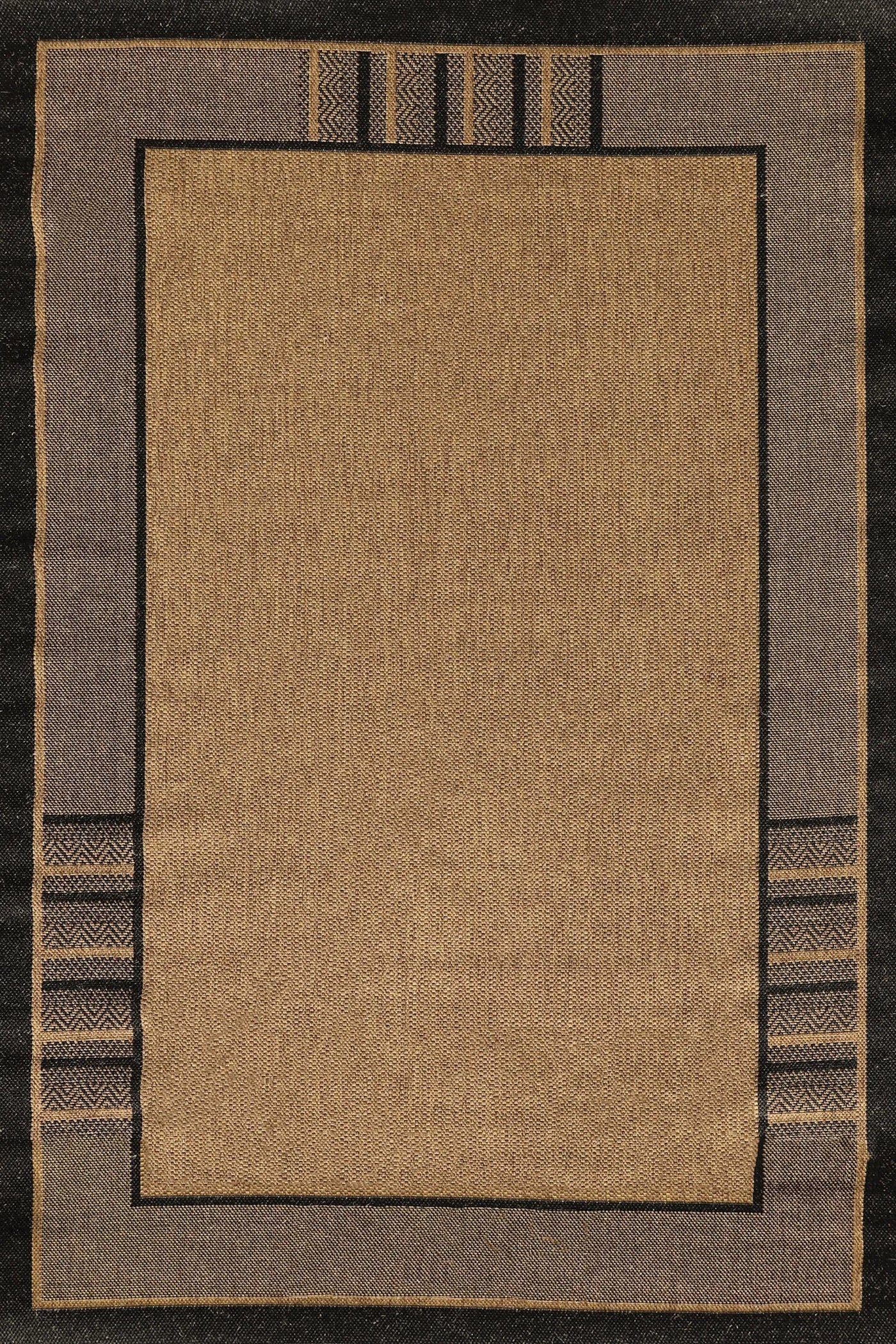 Sisalo Border Flatweave Rug - 181 Brown