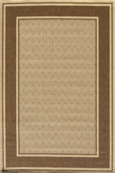 Sisalo Border Flatweave Rug - 132 Beige