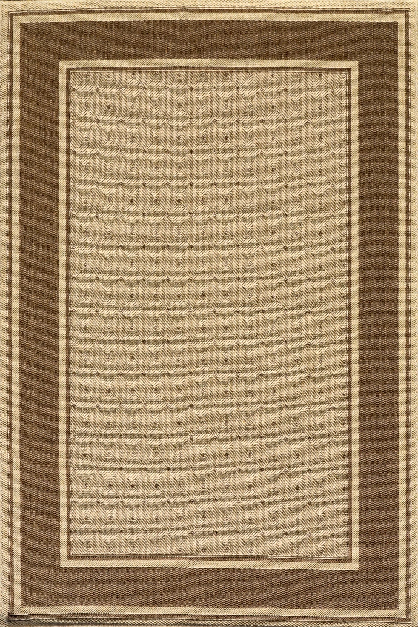 Sisalo Border Flatweave Rug - 132 Beige