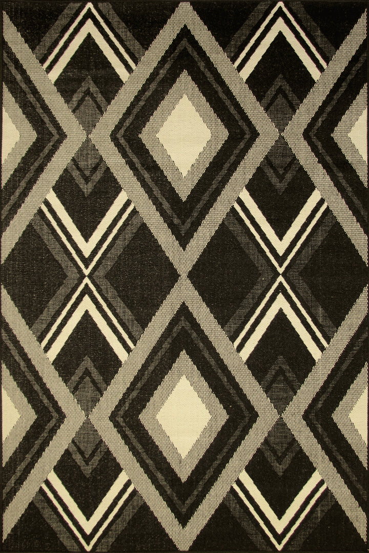 Sisalo Geometric Flatweave Rug - 104 Beige