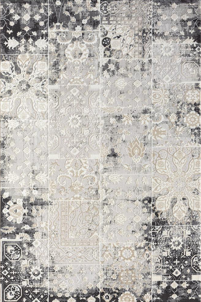 Soft Distressed Rug - 104 Grey