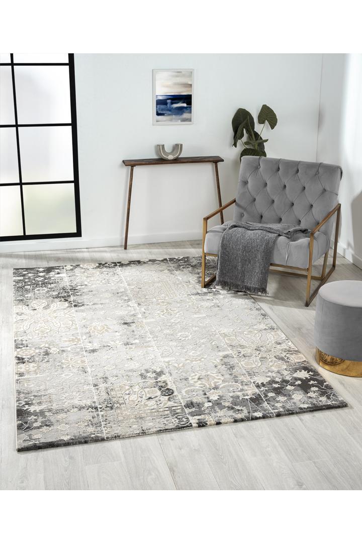 Soft Distressed Rug - 104 Grey