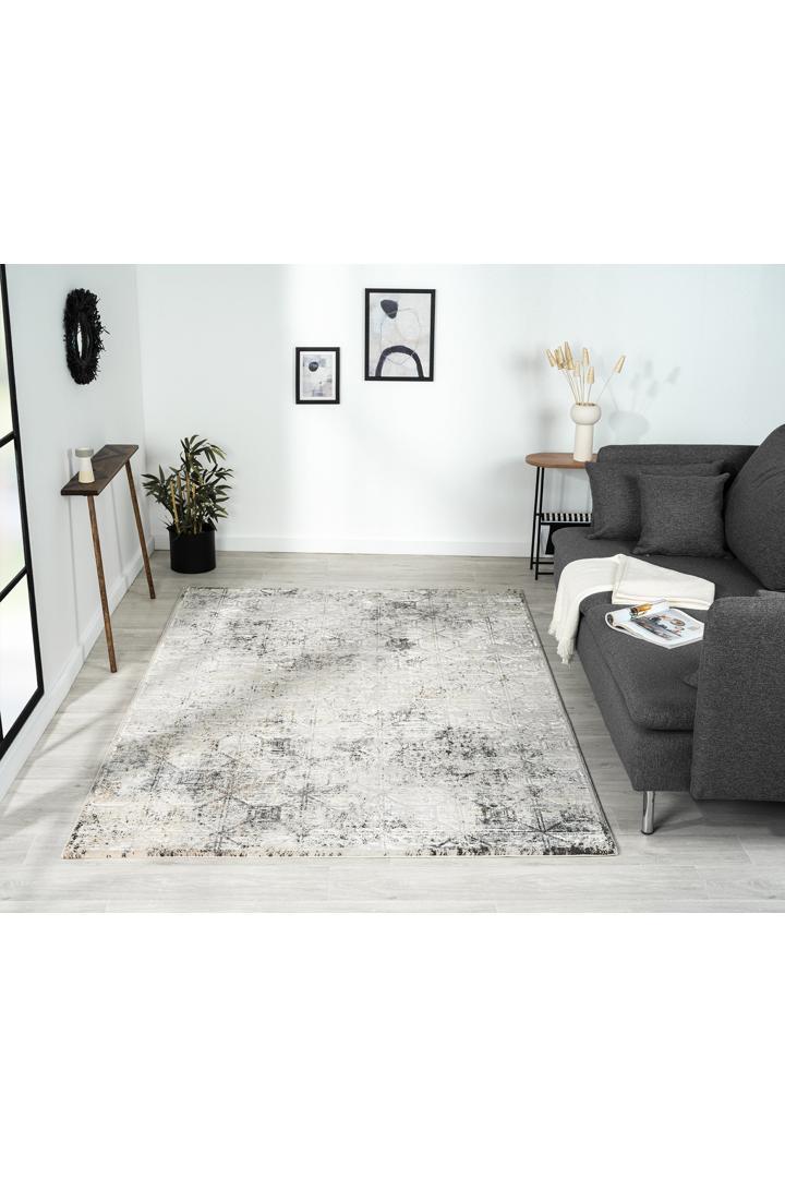 Soft Distressed Rug - 105 Grey