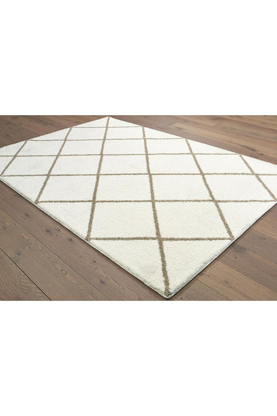 Softness Trellis Rug - 110 Cream