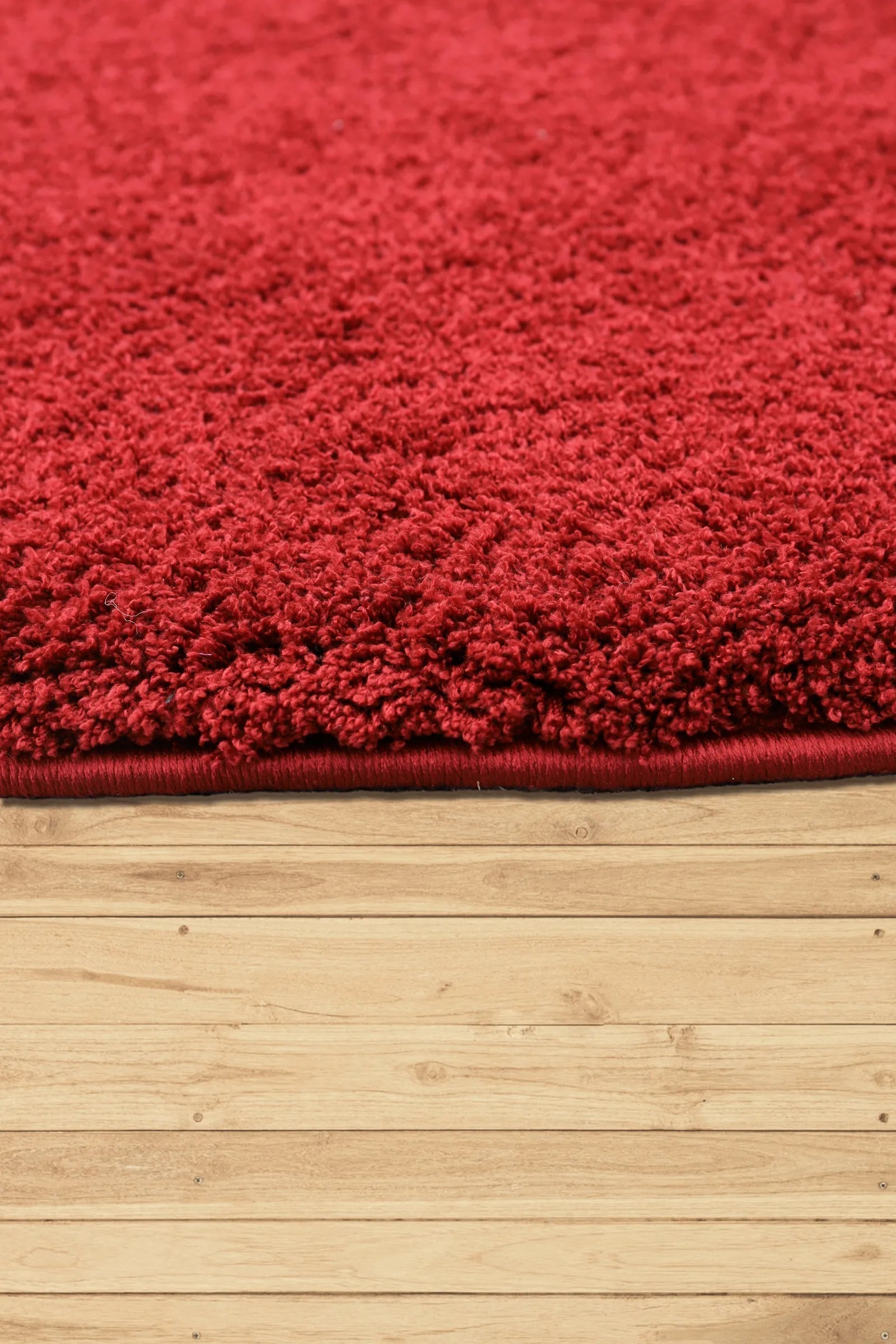 SoHo Plain Shaggy Rug PC00A-Cherry-Cherry | Buy Rugs Online | Cyrus Rugs