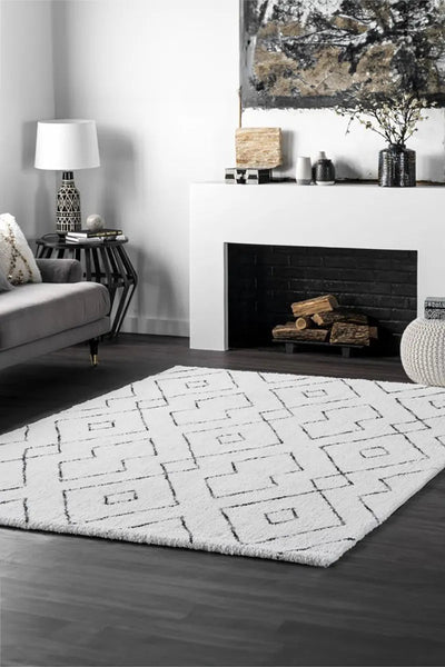 Splendor Contemporary Rug - 111 White