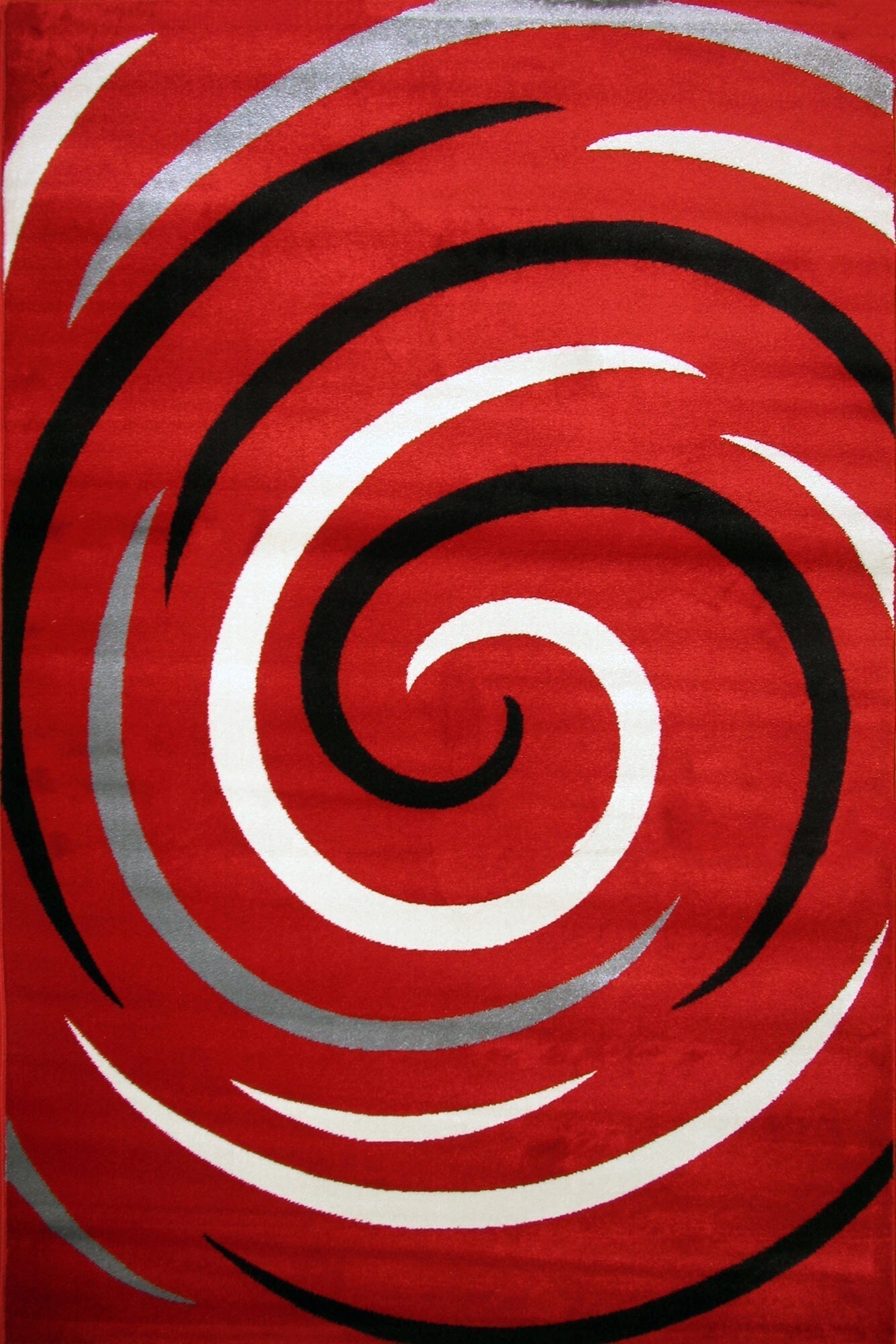 Surf Abstract Rug - 109 Red