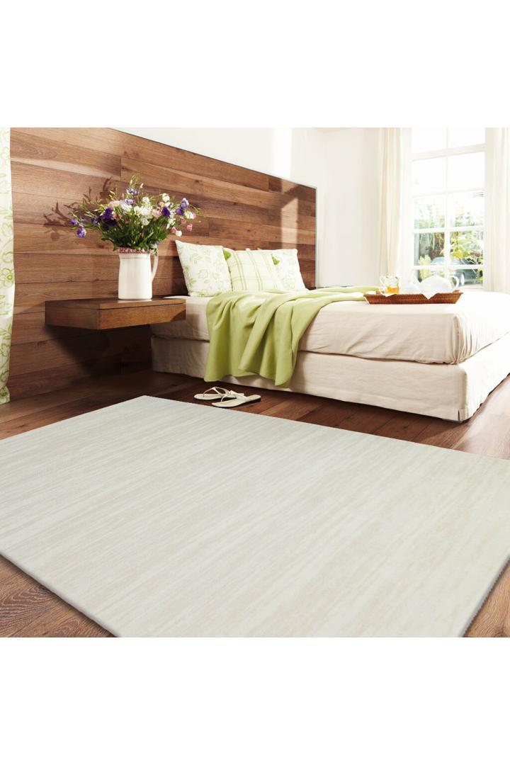 Symphony Contemporary Plain Rug 5536A Cream-Cream
