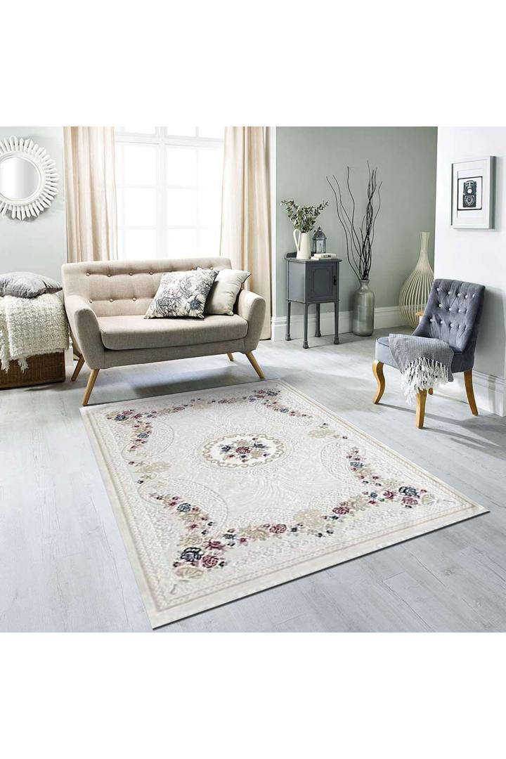 Symphony Floral Rug - 104 Cream