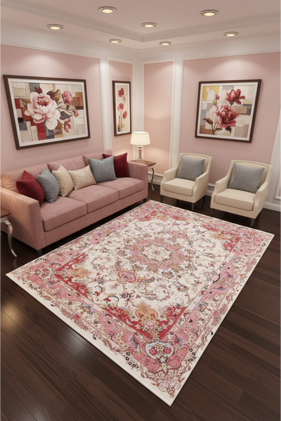 Tabriz Medallion Hand Knotted Wool Rug 207x150cm