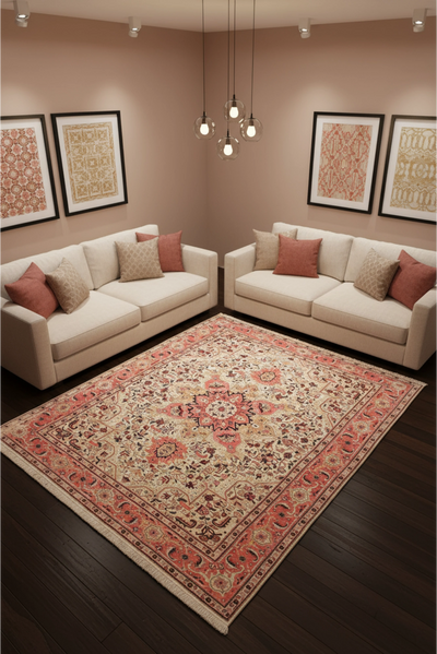 Tabriz Medallion Hand Knotted Wool Rug 200x159 cm