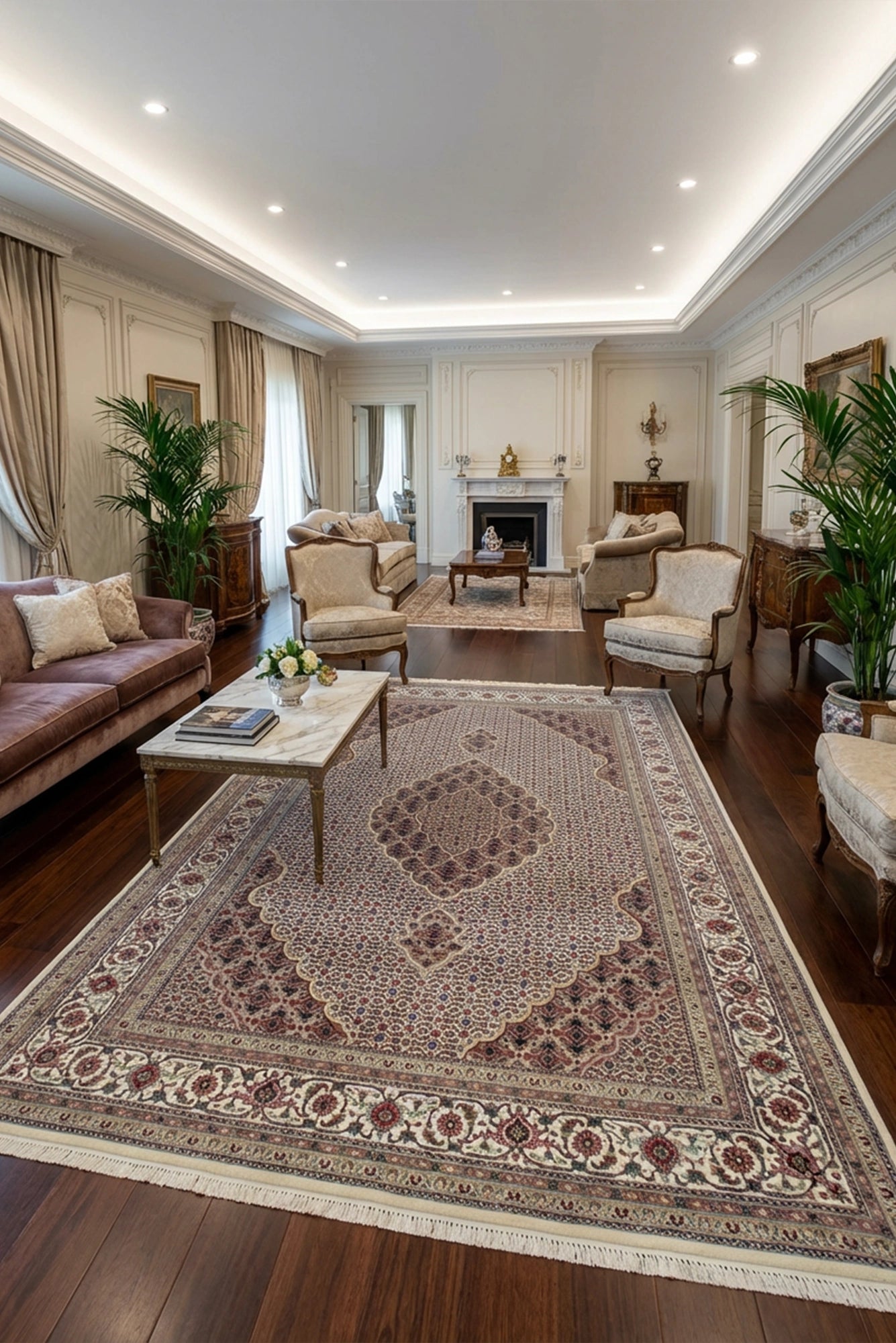 Tabriz Mehdi Wool Hand Knotted 246x172 cm