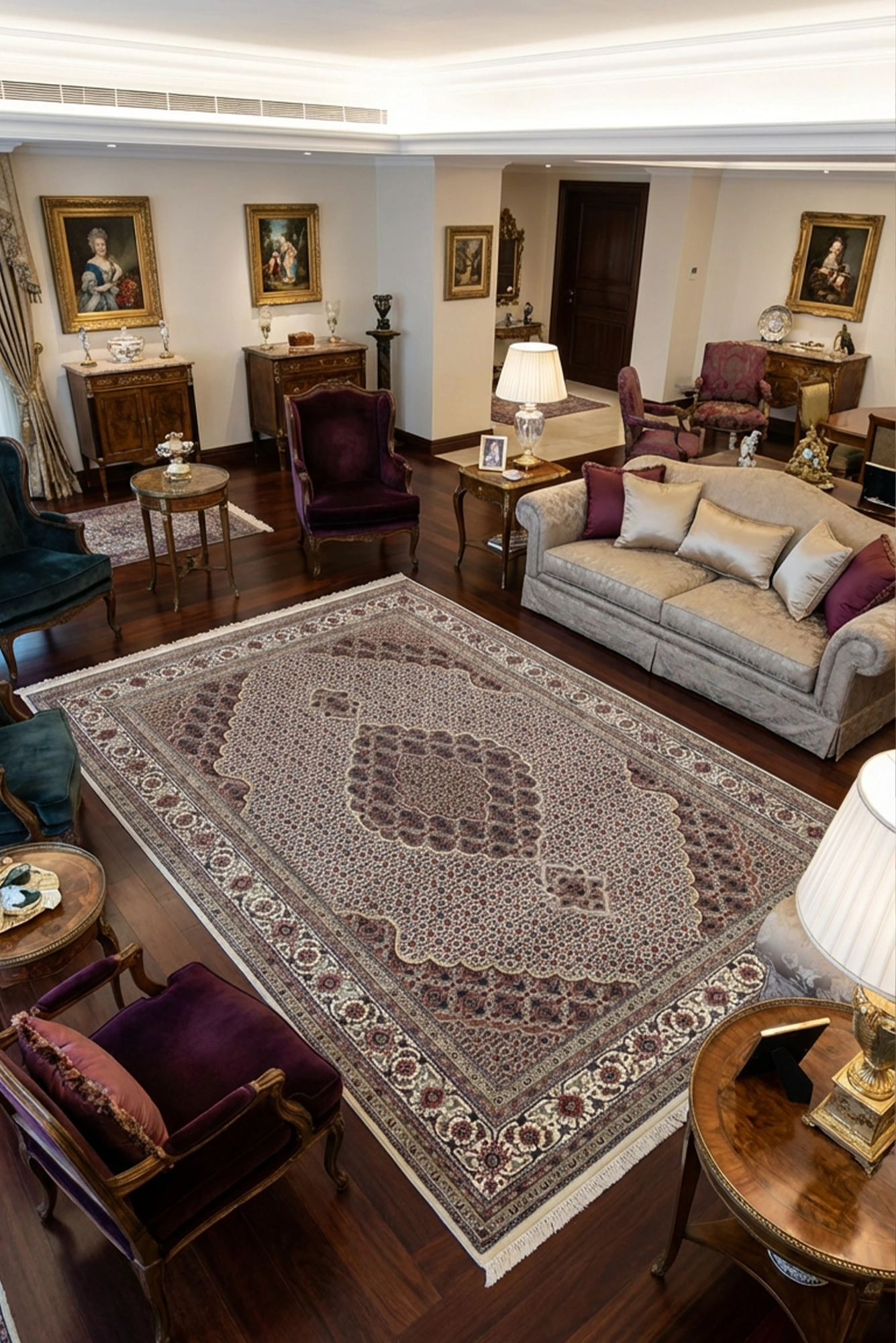 Tabriz Mehdi Wool Hand Knotted 246x172 cm