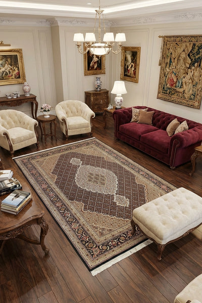 Tabriz Mehdi Wool Hand Knotted Rug 242x171 cm