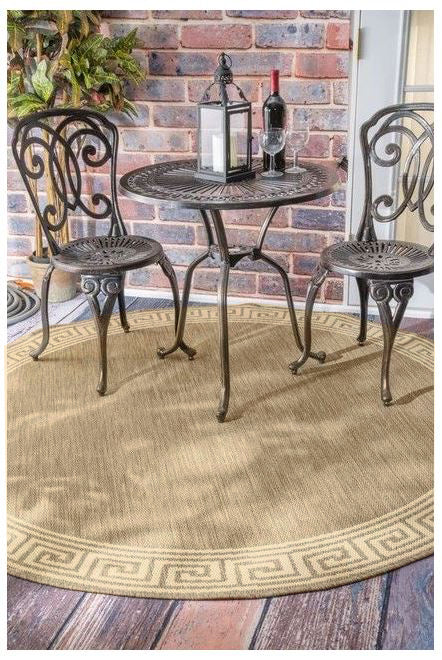 Sisalo Border Flatweave Rug - 104 Natural