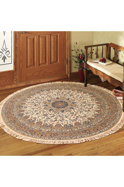 Tehran Traditional Medallion Rug - 103 Cream