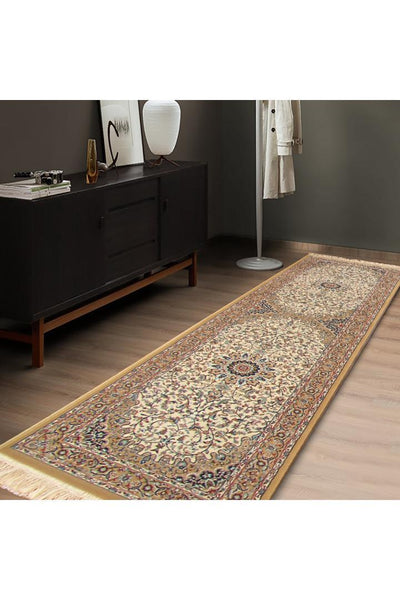 Tehran Traditional Medallion Rug - 103 Cream