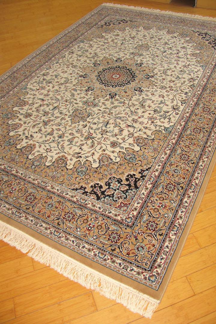 Tehran Traditional Medallion Rug - 103 Cream