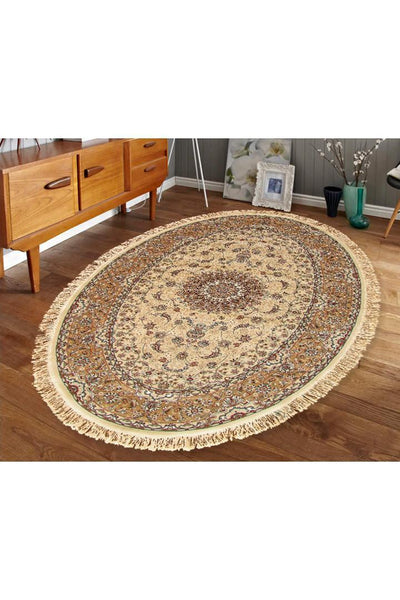 Tehran Traditional Medallion Rug - 106 Cream