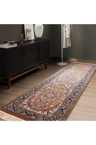 Tehran Traditional Medallion Rug - 108 Walnut