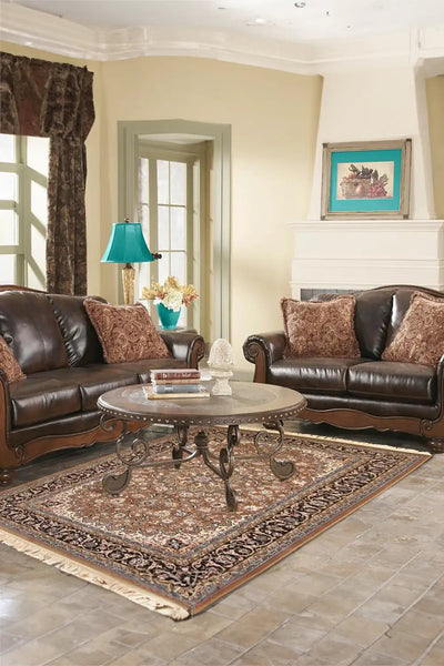 Tehran Traditional Medallion Rug - 108 Walnut
