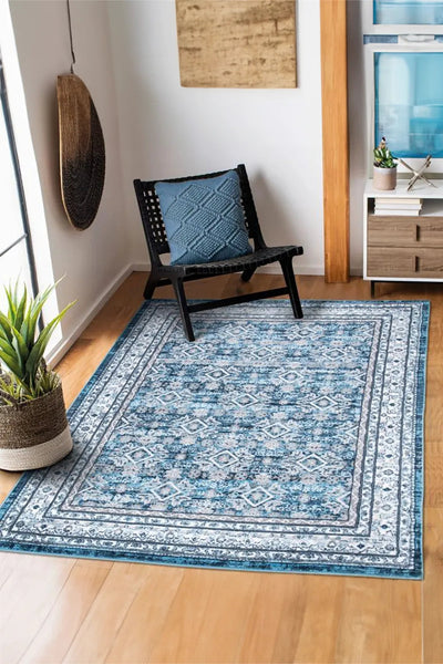 Tokyo traditional Rug - Blue 112