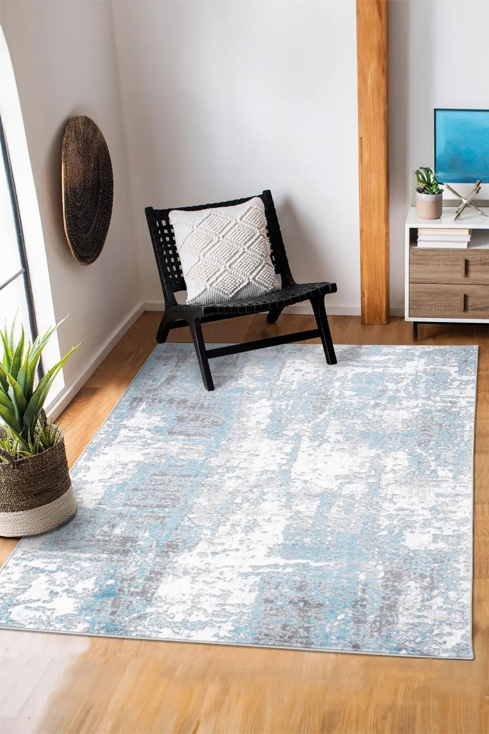 Tokyo Abstract Rug - Blue 103