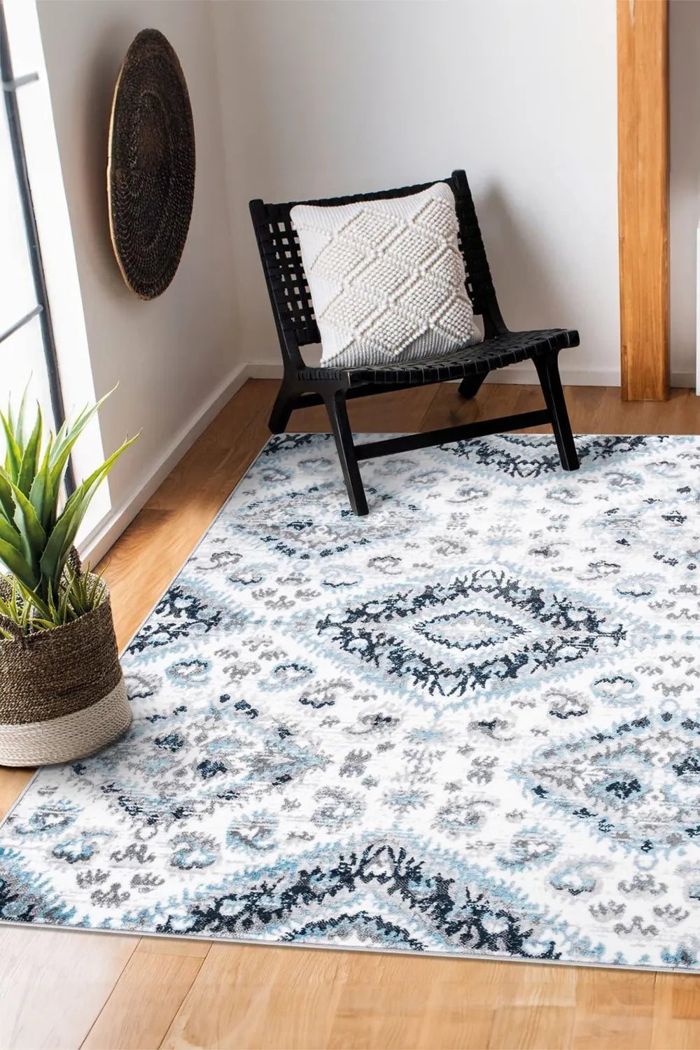 Tokyo Distressed Rug - Blue 105