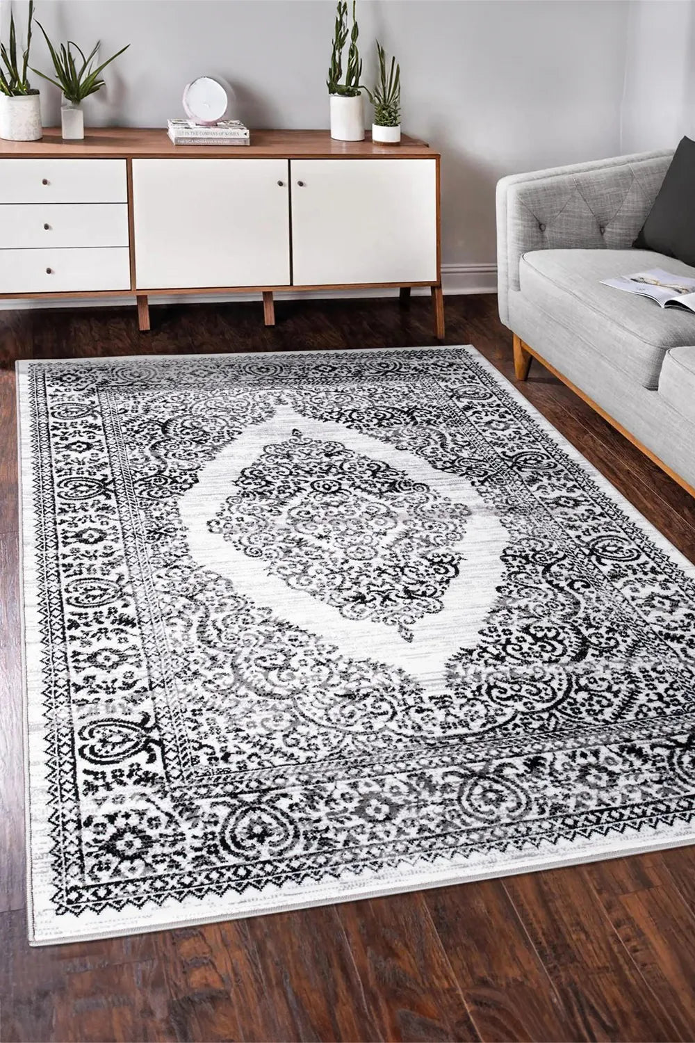 Tokyo traditional Rug - Grey 114