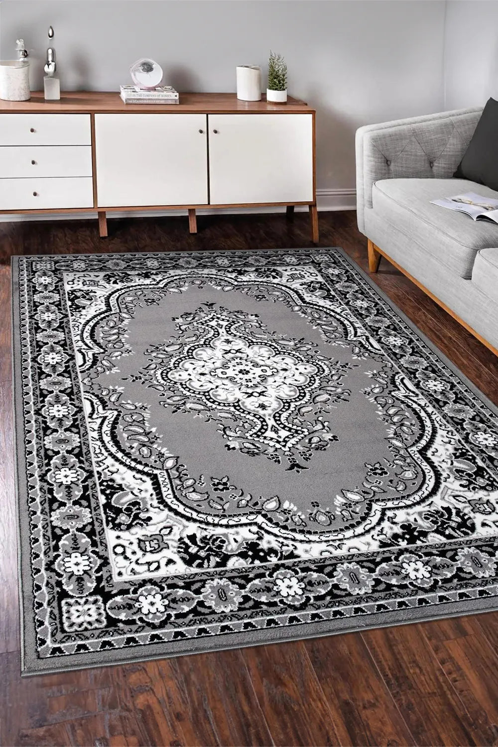 Tokyo Traditional Rug - Grey 115