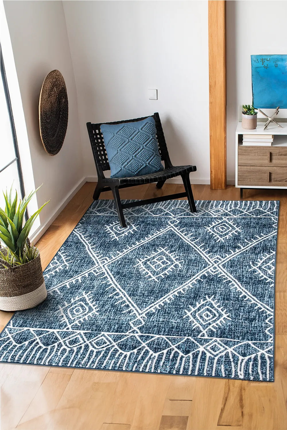 Tokyo Rug Tokyo Medallion Rug 95A-D.Blue-L.Blue| Buy Rugs Online | Cyrus Rugs