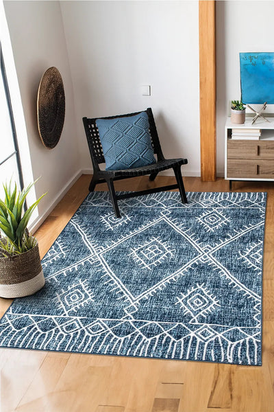 Tokyo Abstract Rug - Blue 104