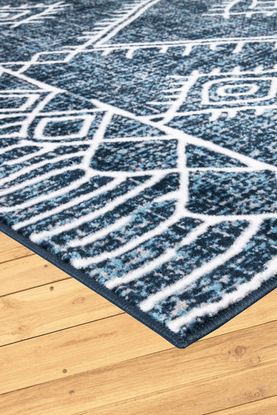 Tokyo Abstract Rug - Blue 104