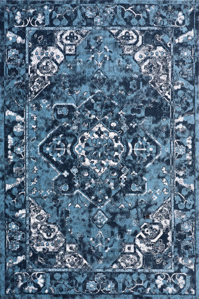 Tokyo Distressed Rug - Blue 108